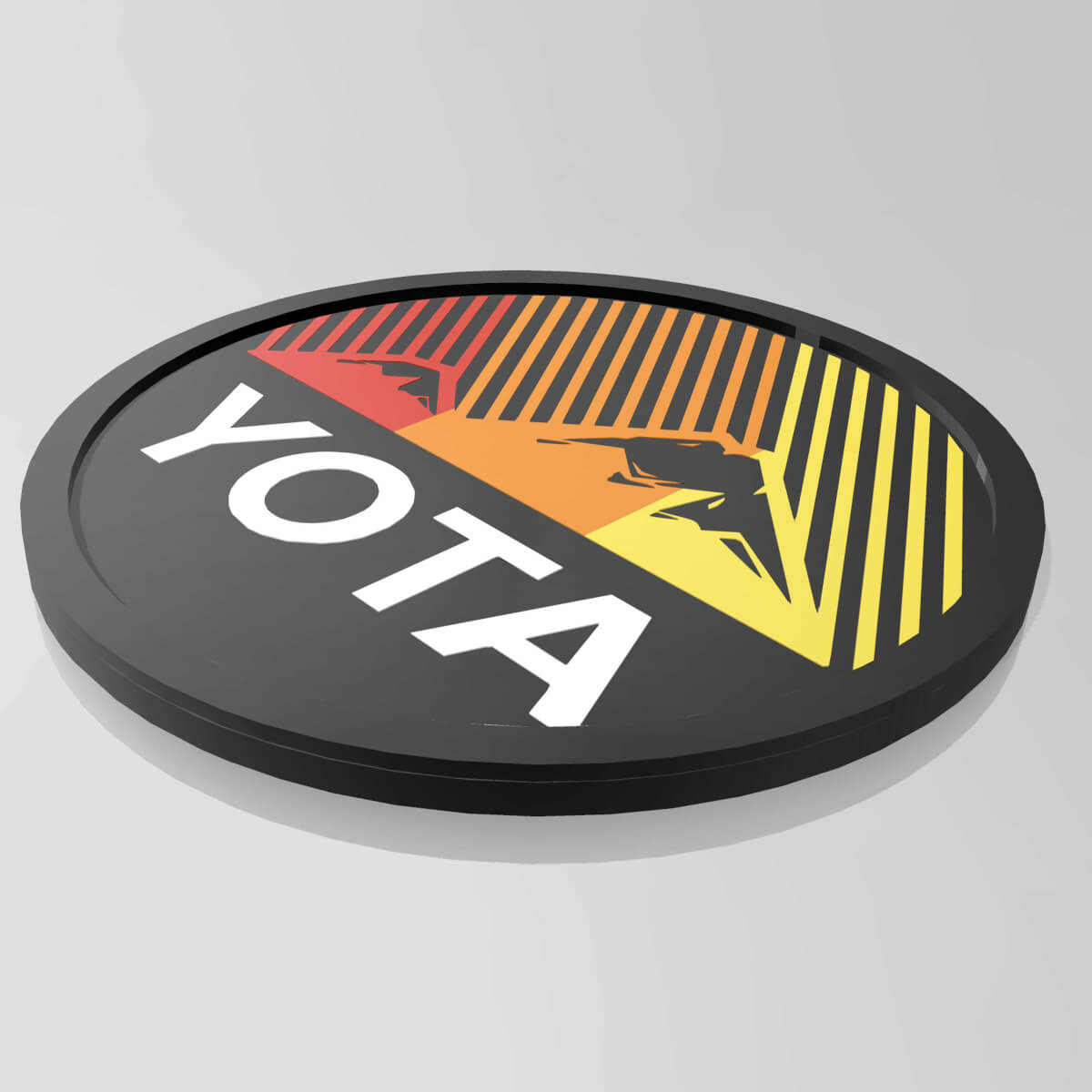 Yota Toyota Heritage Stripes Mountains Kotflügelabzeichen-Emblem
