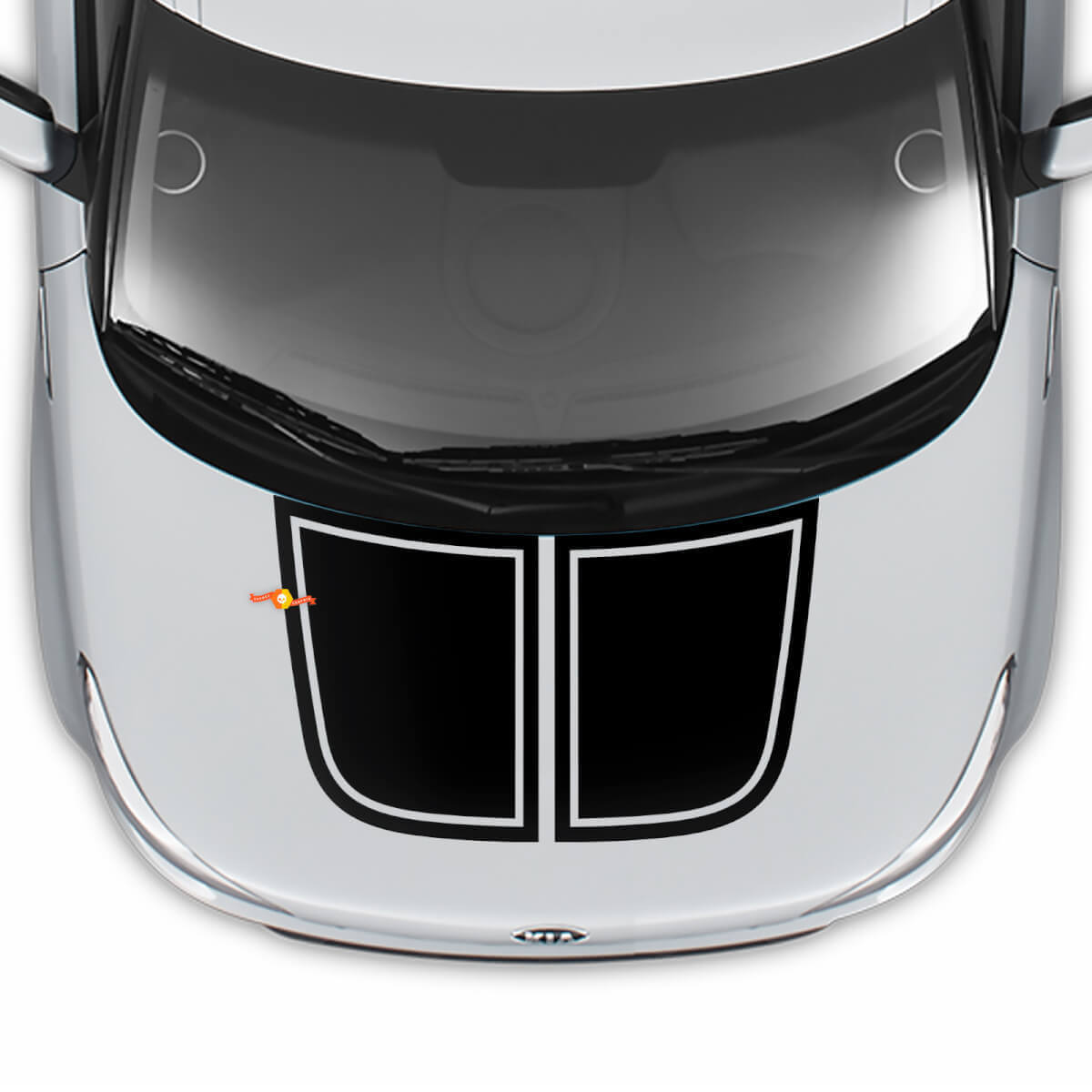 Motorhaubenaufkleber Folienaufkleber Grafiken Sticker für Kia Soul