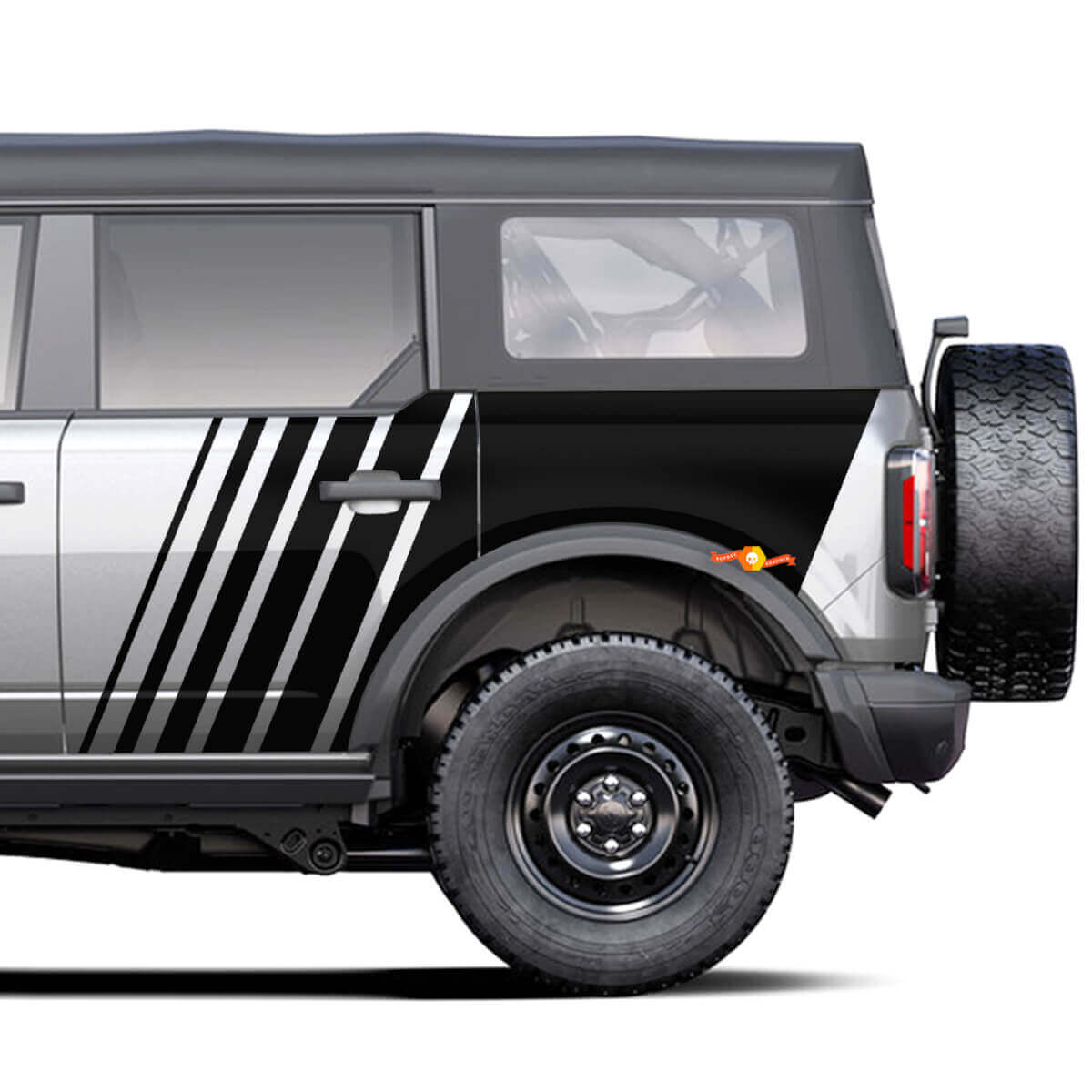Strobumverblassende Grafik -Seitenaufkleber Aufkleber für Ford Bronco
