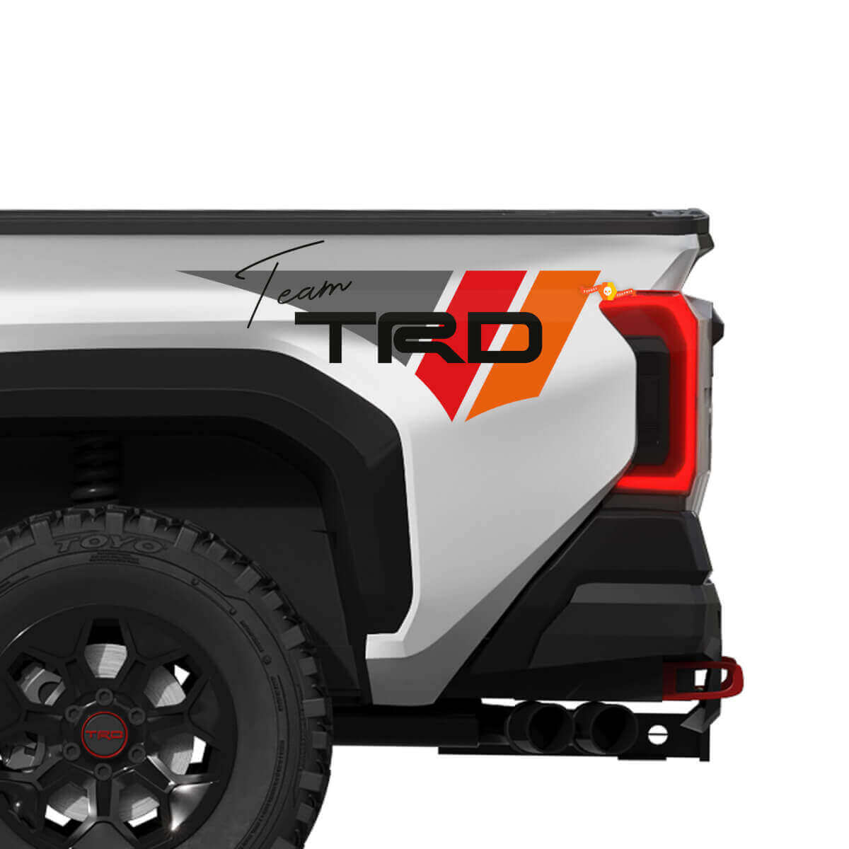 TRD Team Vintage Style Seitliche Vinyl-Aufkleber Set für Toyota Tacoma