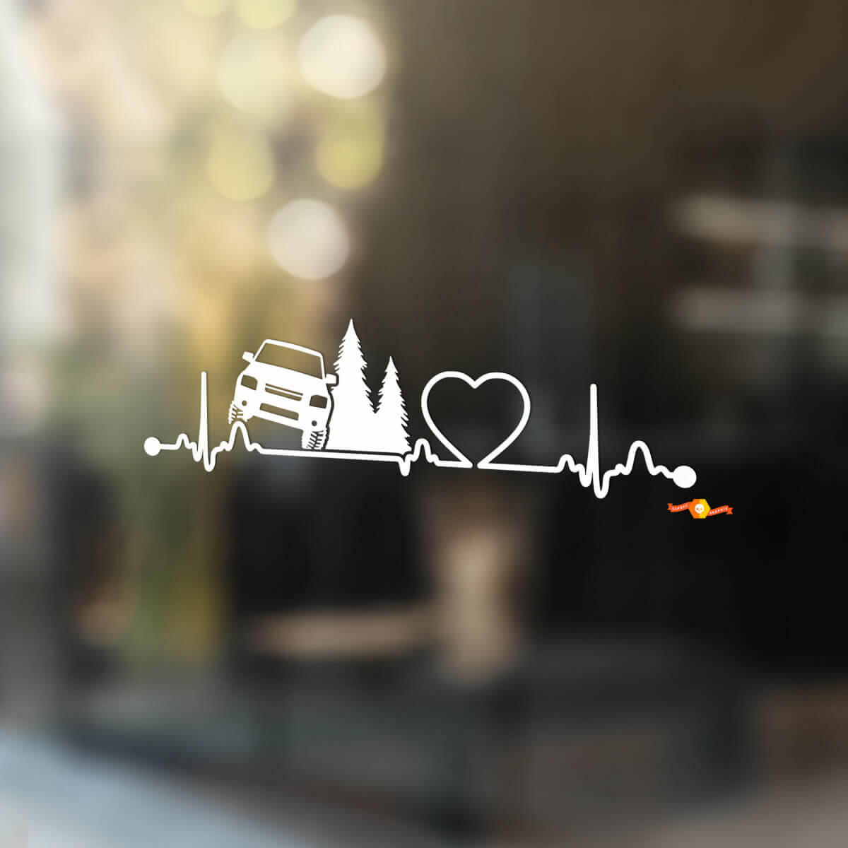 Seite Nissan Xterra Bäume Fenster Grafiken Vinyl Aufkleber Aufkleber
