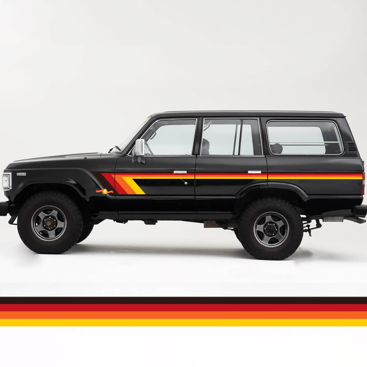 Toyota Land Cruiser FJ60 Retro-Vintage-Streifen-Set
