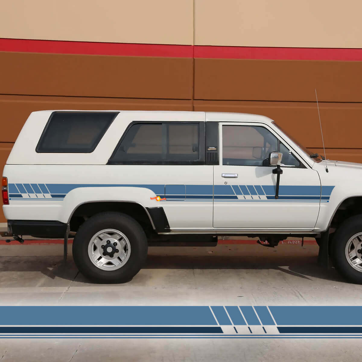 Klassische Old School Vintage Toyota 4Runner SR5 Wagon Seitenstreifen Vinyl Aufkleber Aufkleber
