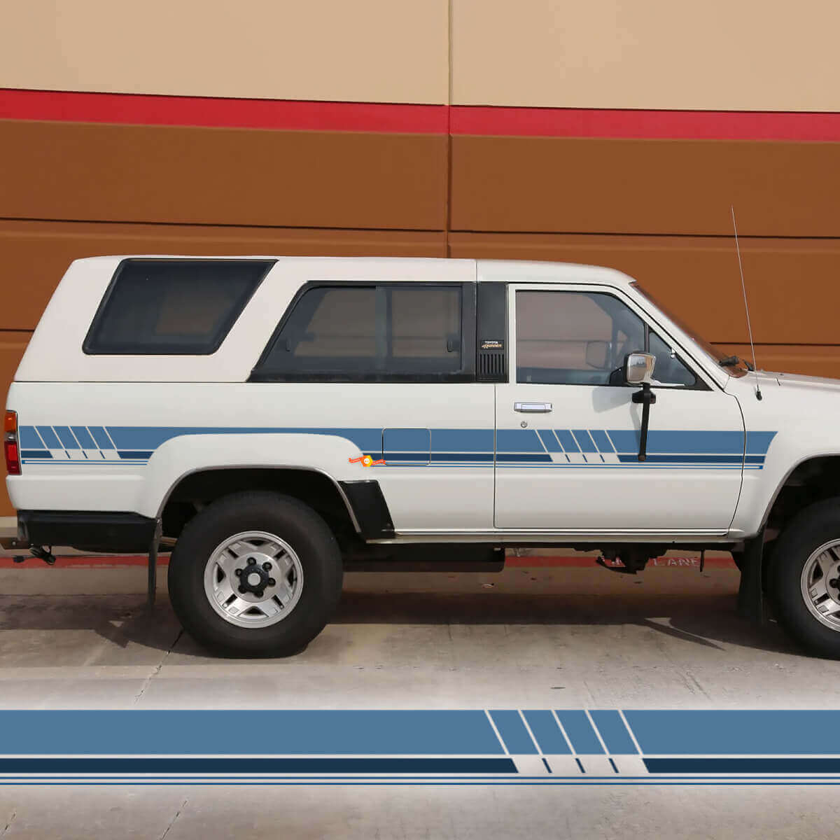 Klassische Old School Vintage Toyota 4Runner SR5 Kombi Seitenstreifen Vinyl Aufkleber Sticker

