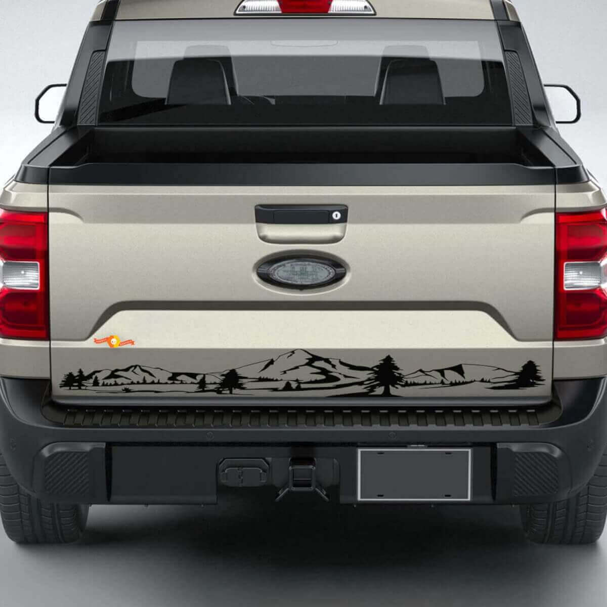 Musclecar Maverick Mountain Tailgate Stripe Graphics Aufkleber Aufkleber
