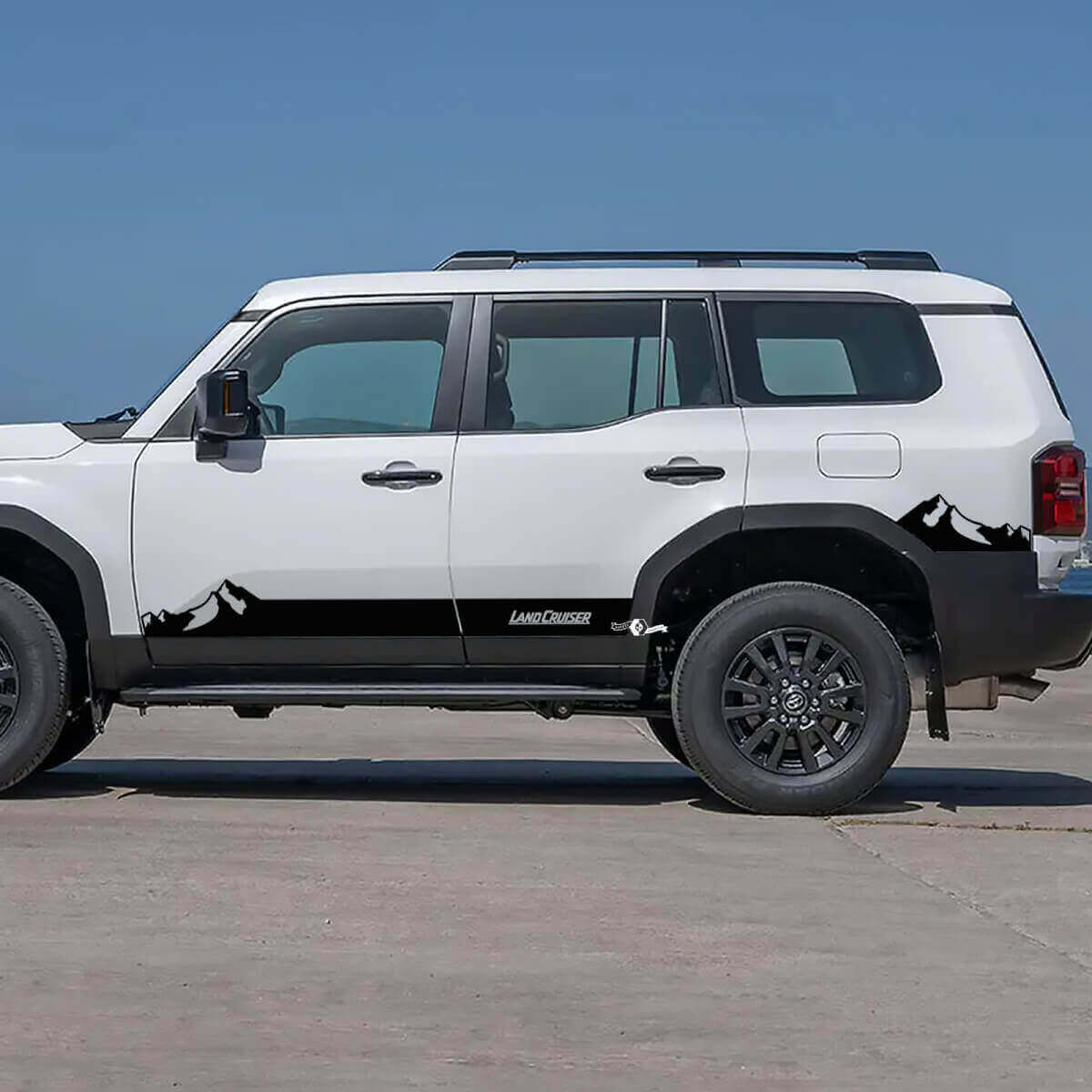 Mountains Seiten-Schwellerfolie Vinyl-Aufkleber für Toyota Land Cruiser