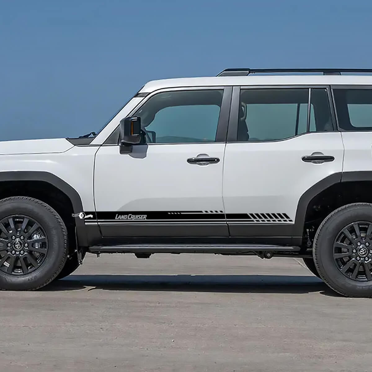 Toyota Land Cruiser Seitentüren Akzentstreifen Aufkleber Vinyl Aufkleber Grafik 4
