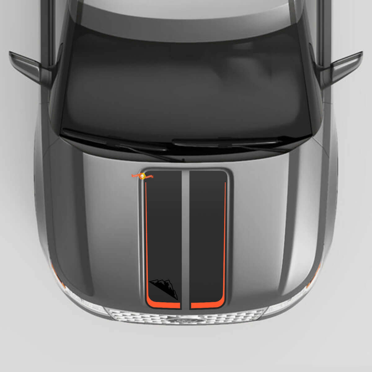 Twin Stripes Motorhauben Vinylaufkleber für Musclecar Explorer ST Timberline XLT