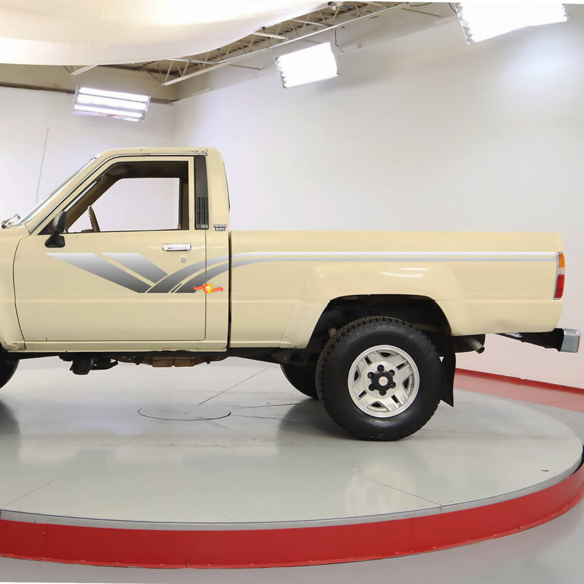 Klassische Vinyl-Aufkleber mit Seitenstreifen für Toyota Truck Hilux SR5
