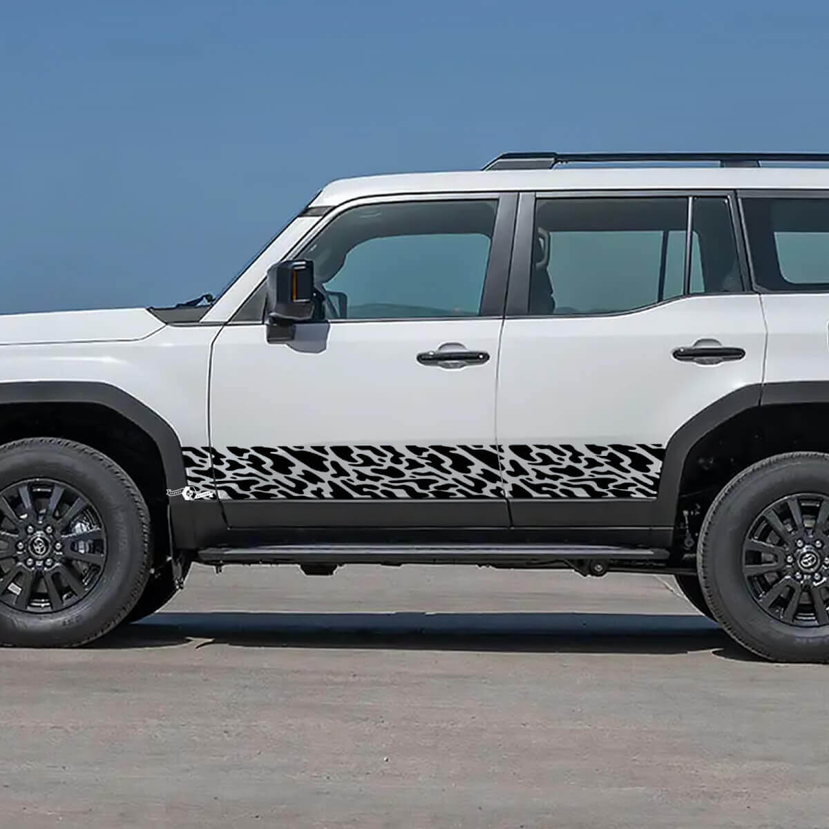 Toyota Land Cruiser Rocker Panel Seitentüren Splash Aufkleber Vinyl Aufkleber Grafik
