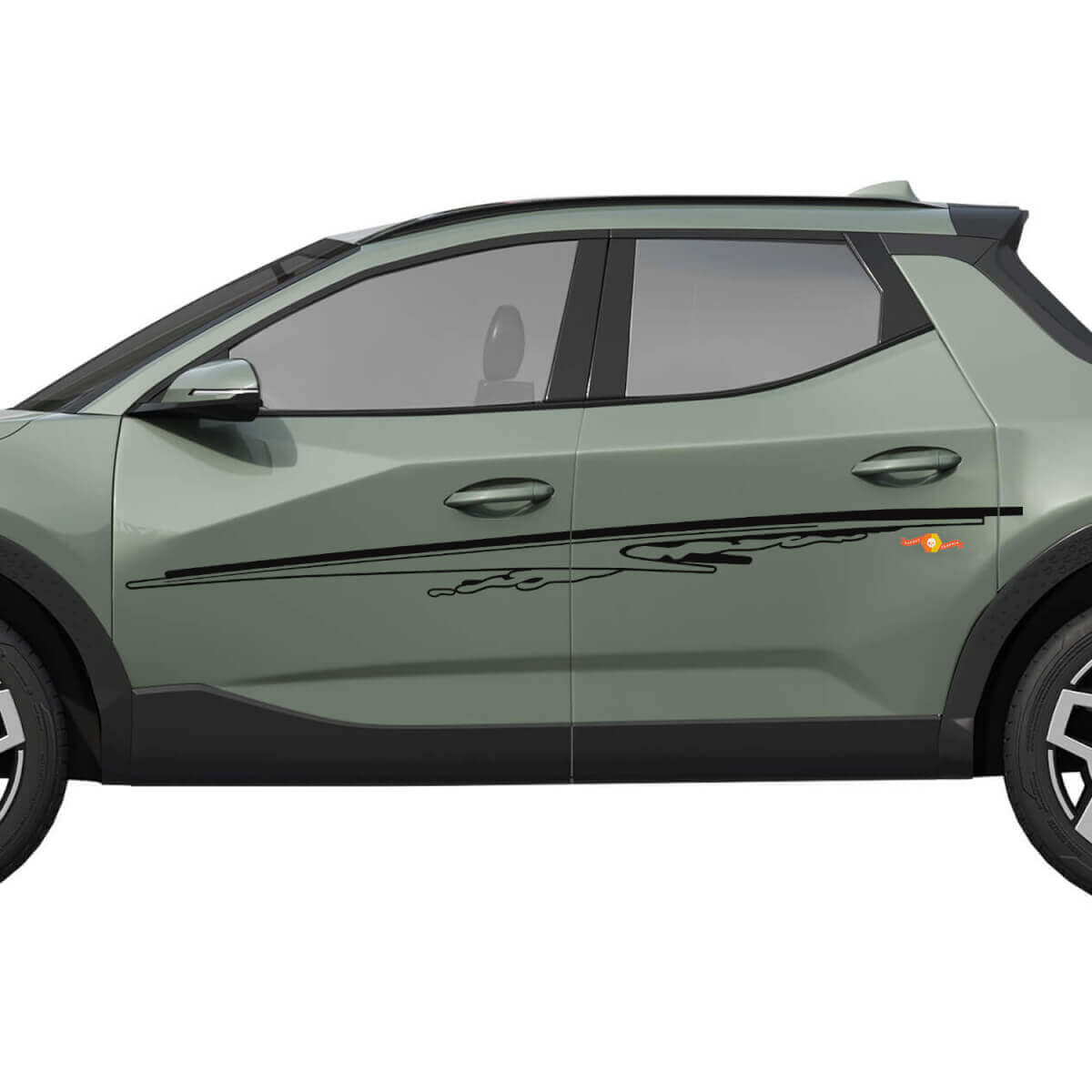 Rallye-Seitentür-Vinyl-Aufkleber mit Grafik, passend für Hyundai Santa Cruz
