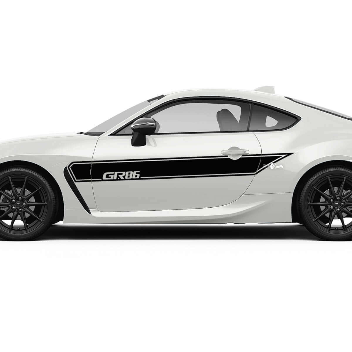 Toyota GR86 Türen Seitenakzente Streifen Grafiken Aufkleber Sticker
