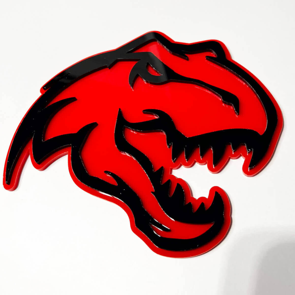 Dinosaurier T -Rex TRX 3D -Abzeichen - benutzerdefinierte Kotflügelgitter Heckklappe Emblem Emblem
