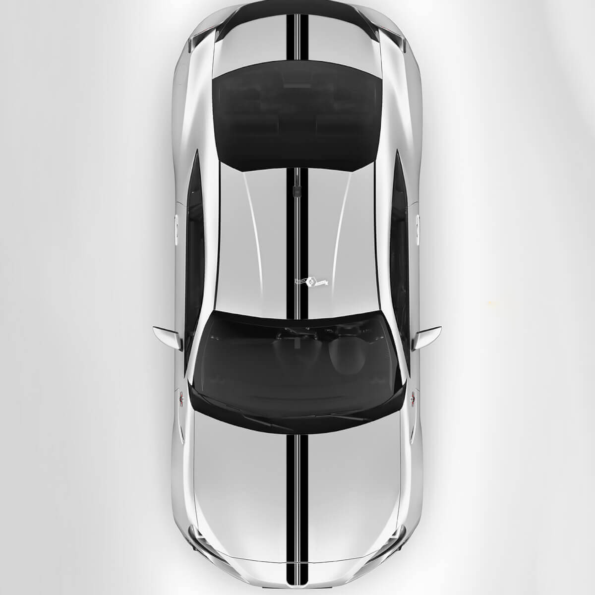 Toyota GR86 Motorhaube Dach Kofferraum Rennstreifen Grafikaufkleber Aufkleber 3
