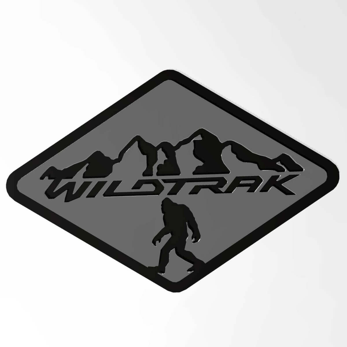 Bronco Badlands Fender Badges Heckklappen-Emblem 3D-Abzeichen Schwarz vs. Grau
