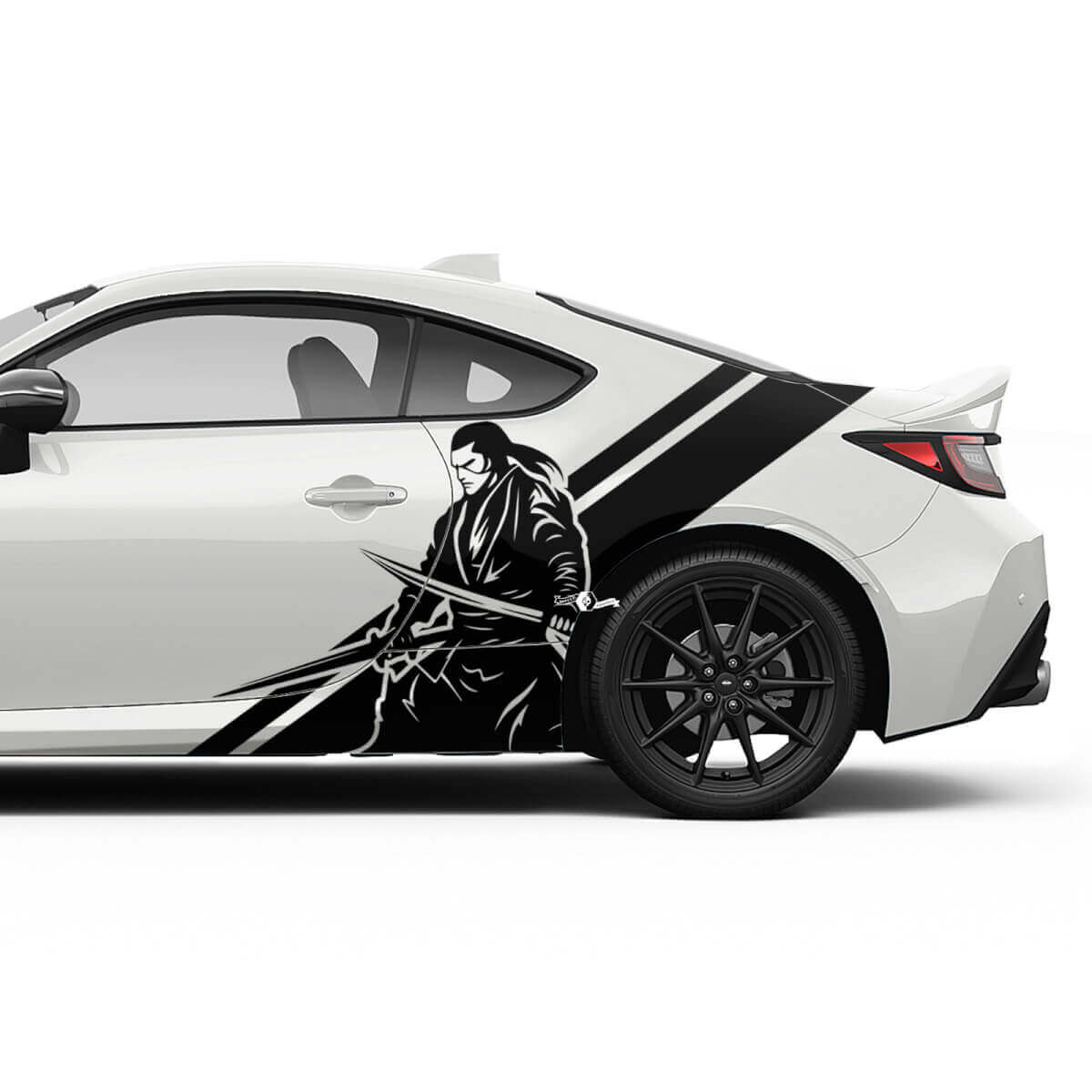 Japan Samurai Seitenstreifen Vinylaufkleber-Set für Toyota GR86 und Supra