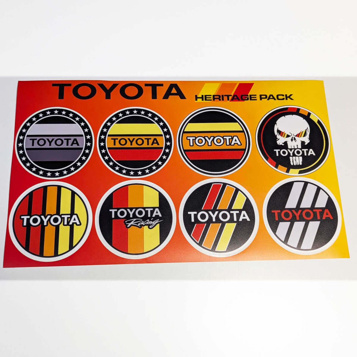 Toyota Heritage Retro Vintage Old Style Sticker Pack Aufkleber Grafiken 2
