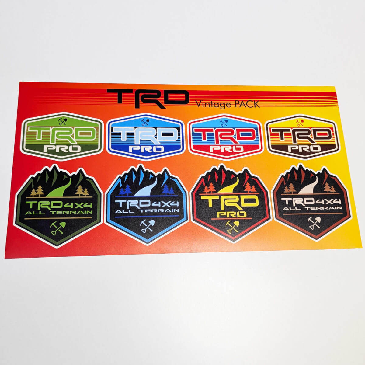 TRD Heritage Retro Vintage Old Style Sticker Pack Aufkleber Grafiken
