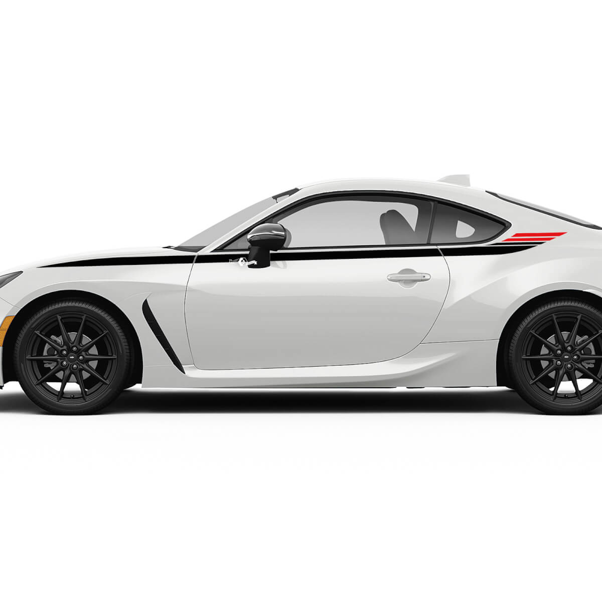 Seitliche Akzent-Racing-Streifen-Grafikaufkleber für Toyota JR86
