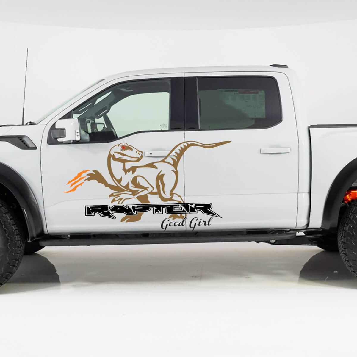 Ford F-150 Raptor Good Girl Side Doors Splash Graphics Side Decal Sticker
