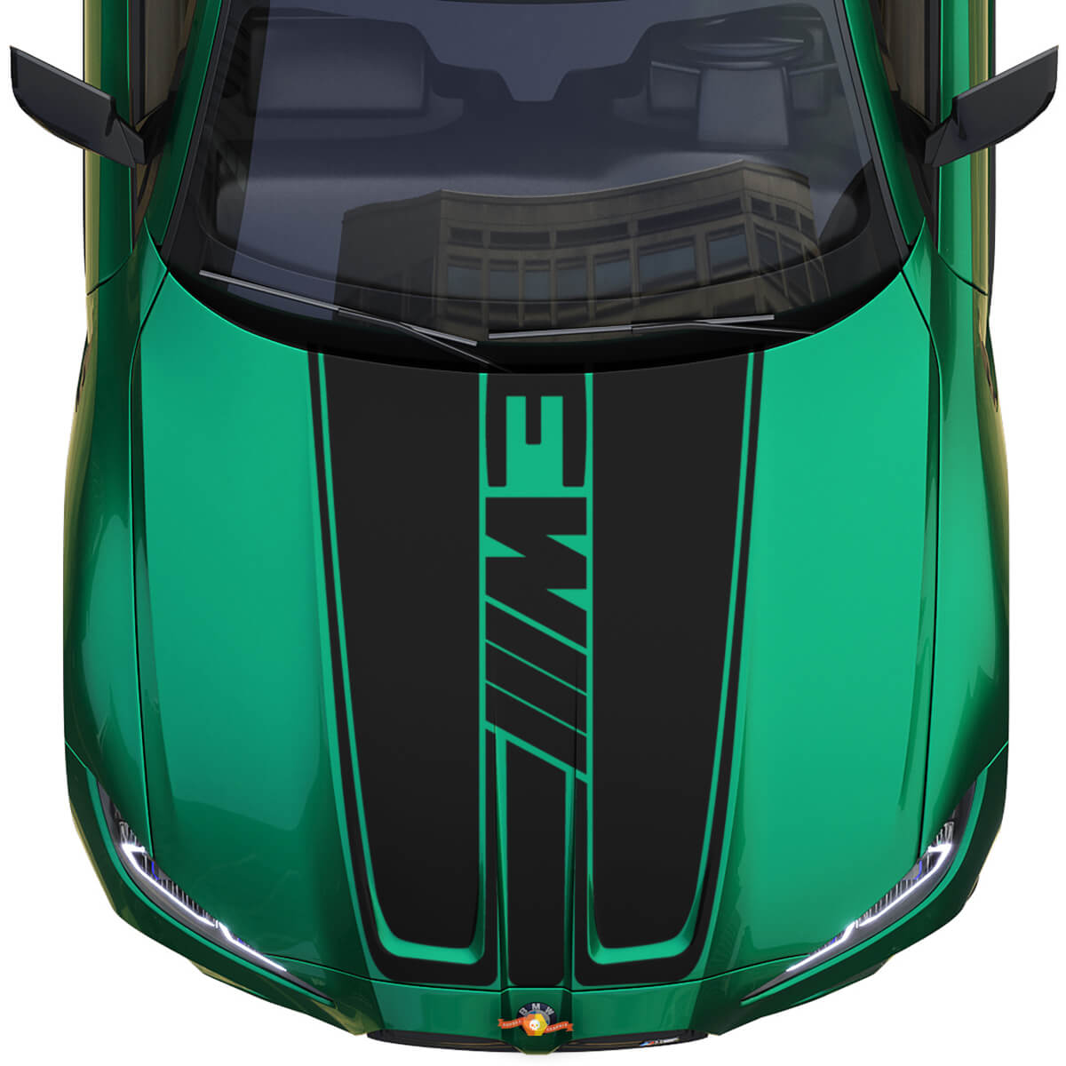 Haube BMW M4 M3 G80 G82 G83 M Performance Hood M Logo Vinyl Aufkleber

