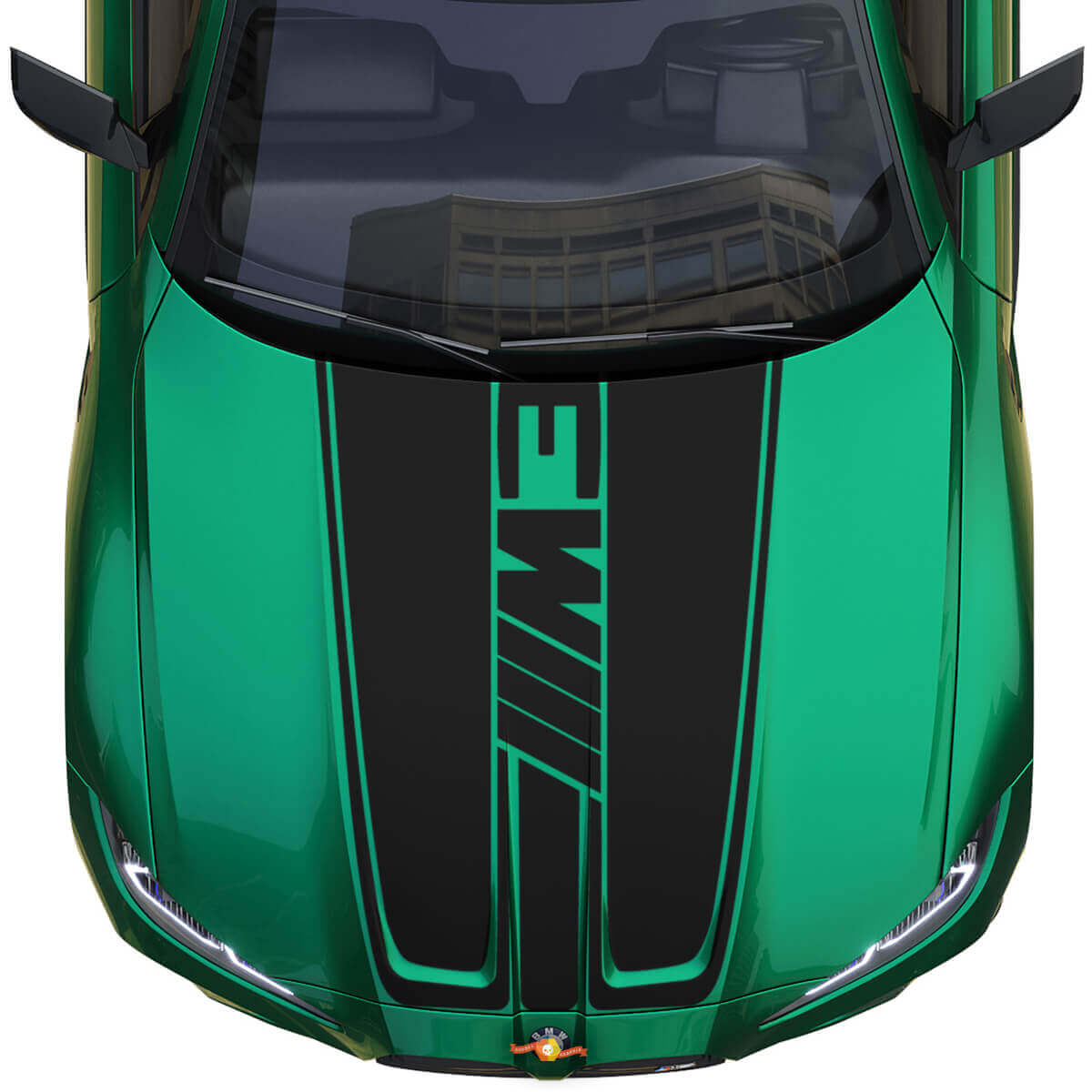Motorhaube BMW M4 M3 G80 G82 G83 M Performance Motorhaube M Logo Vinyl Aufkleber

