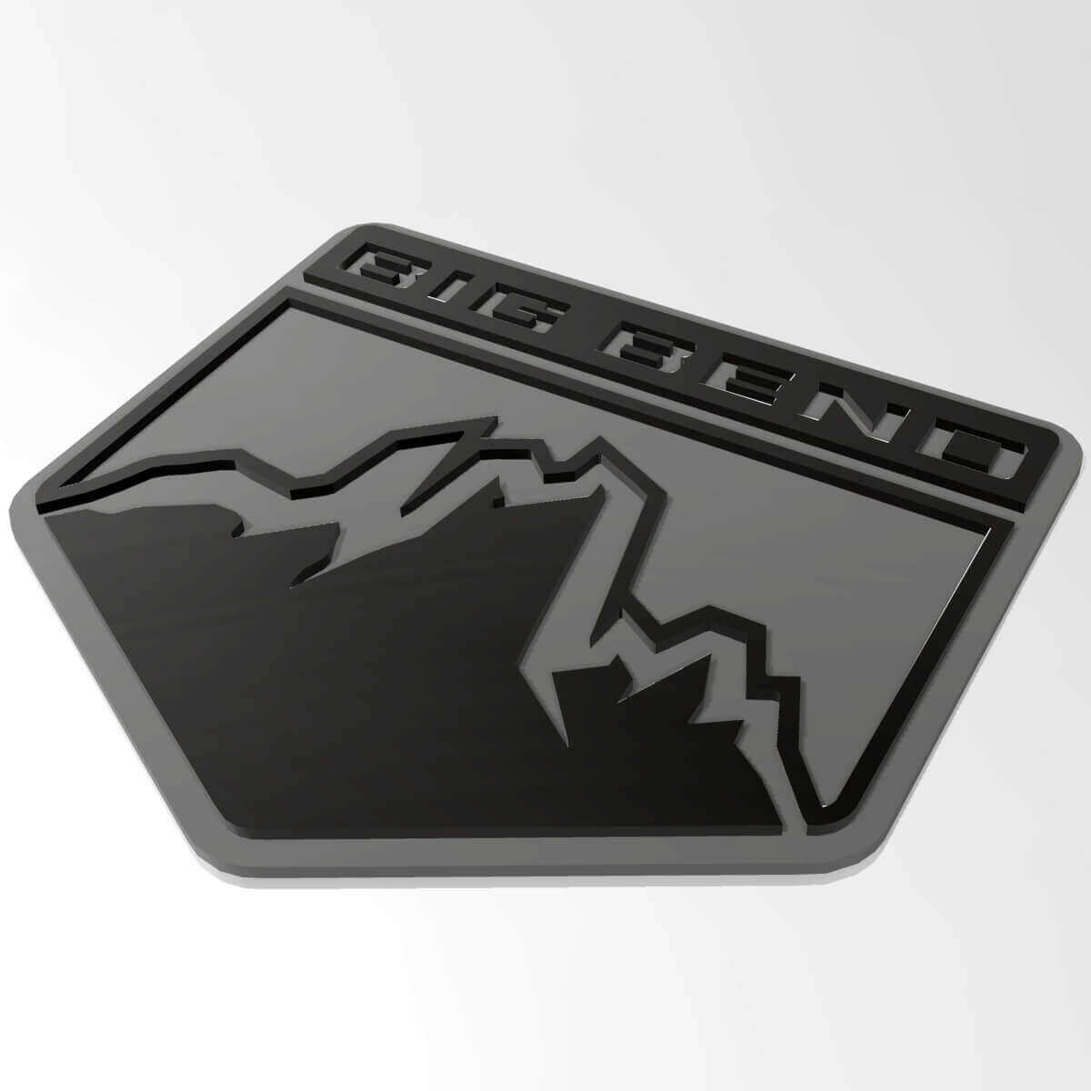 Kotflügel Heckklappe Mountains 3D Abzeichen Emblem Aufkleber für Musclecar horse Big Bend