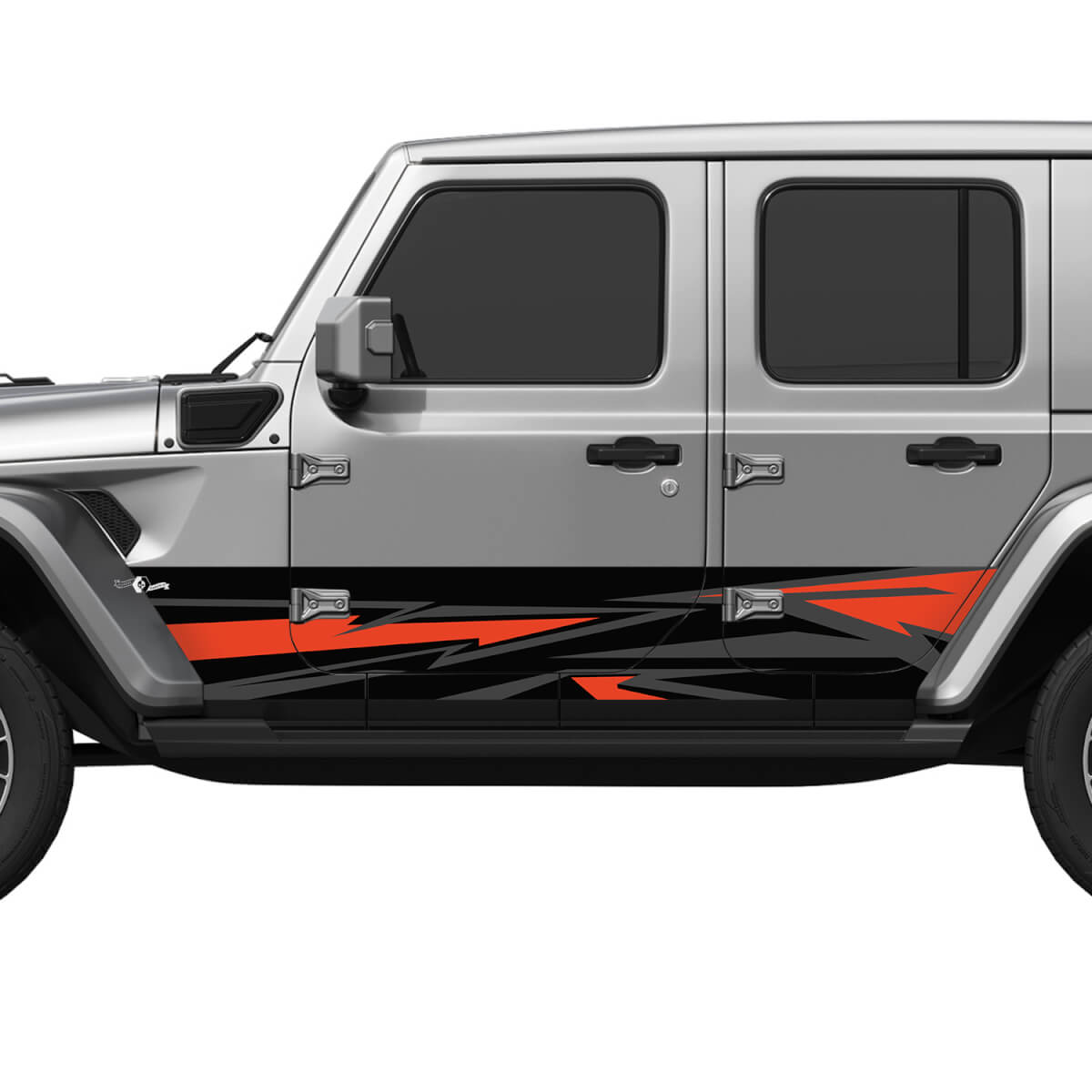 Camo Splash Wrap Seitentüren Vinyl Aufkleber Aufkleber Fit Jeep Wrangler 4

