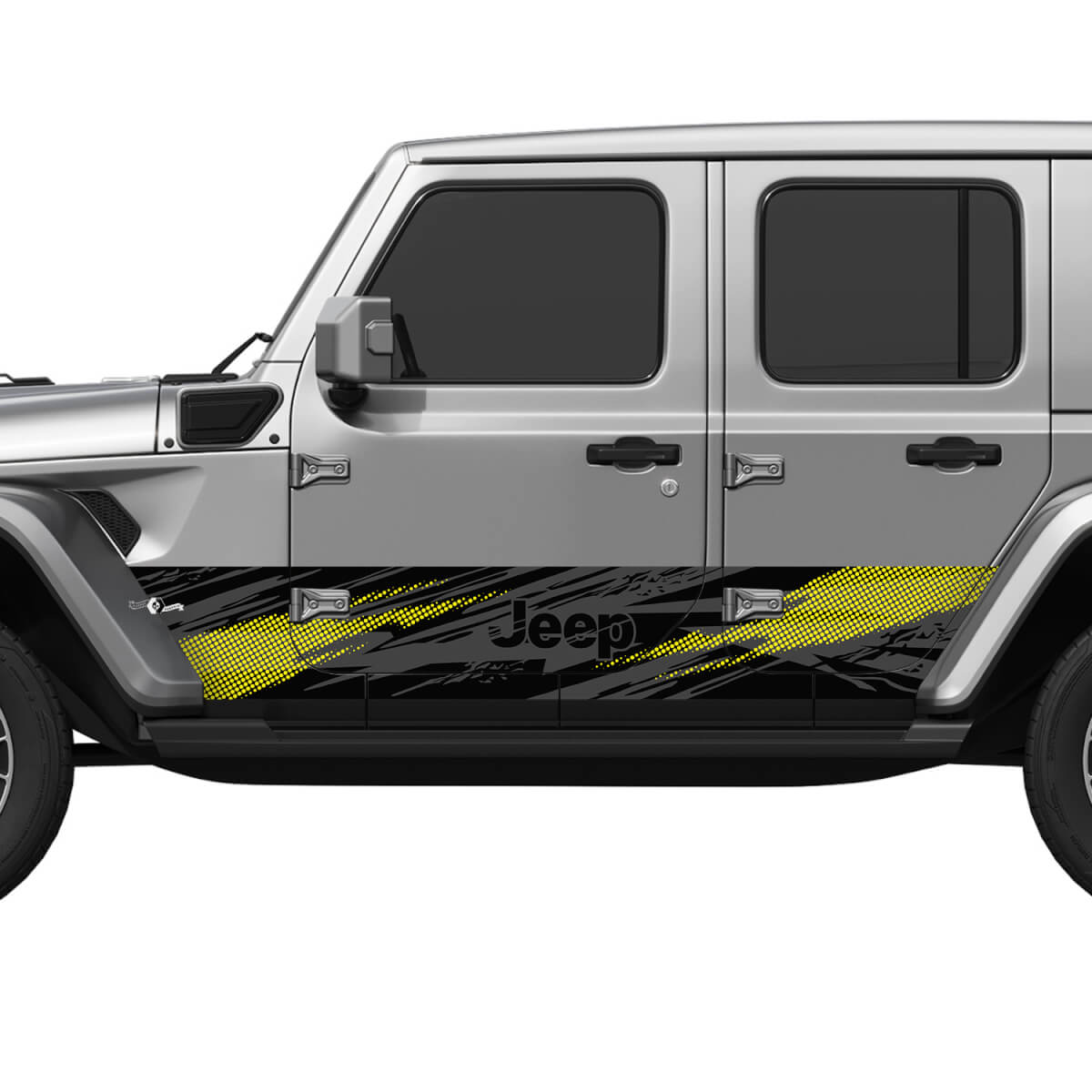 Camo Splash Wrap Seitentüren Vinyl Aufkleber Aufkleber Fit Jeep Wrangler 5
