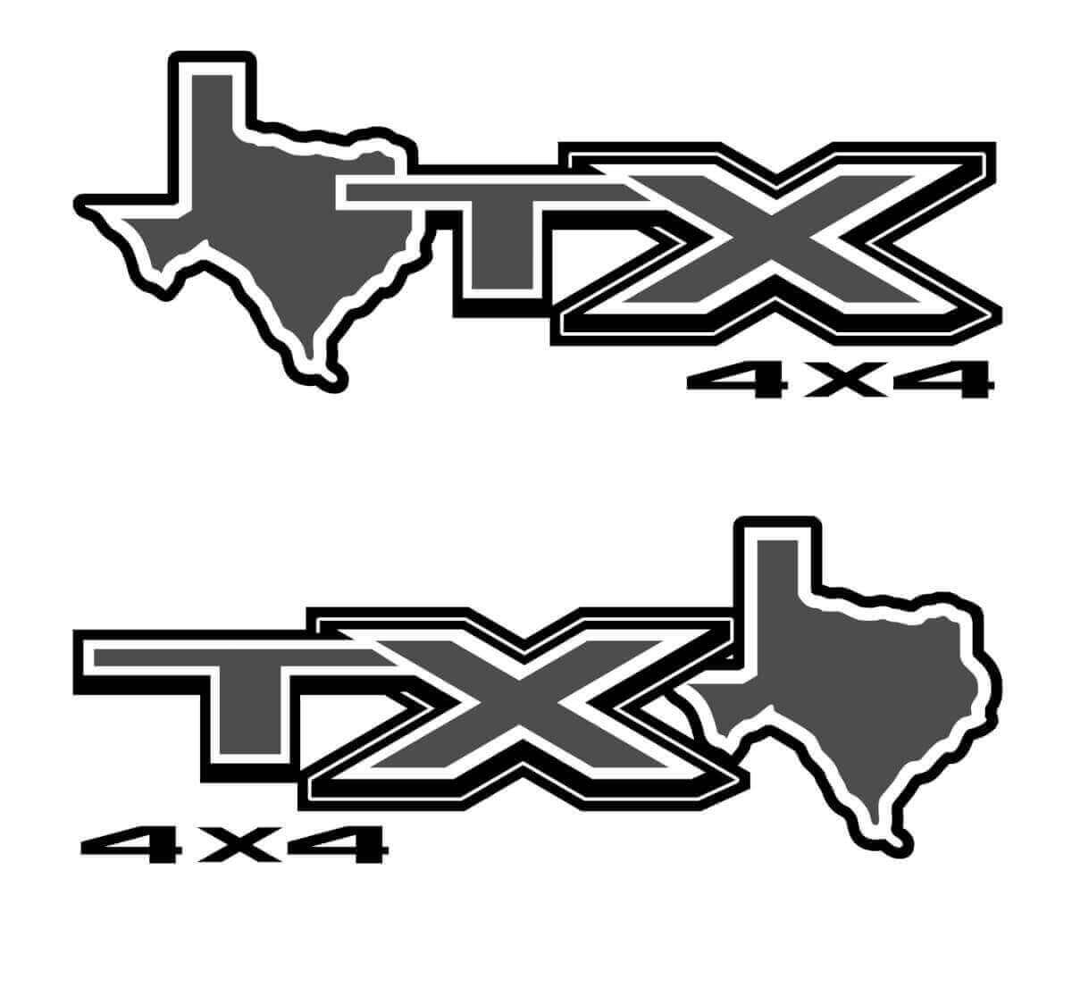 STX Texas 4x4 Bergaufkleber für Ford F150 F250 F350 Super Duty Truck Aufkleber Aufkleber Aufkleber Vinyl Vinyl

