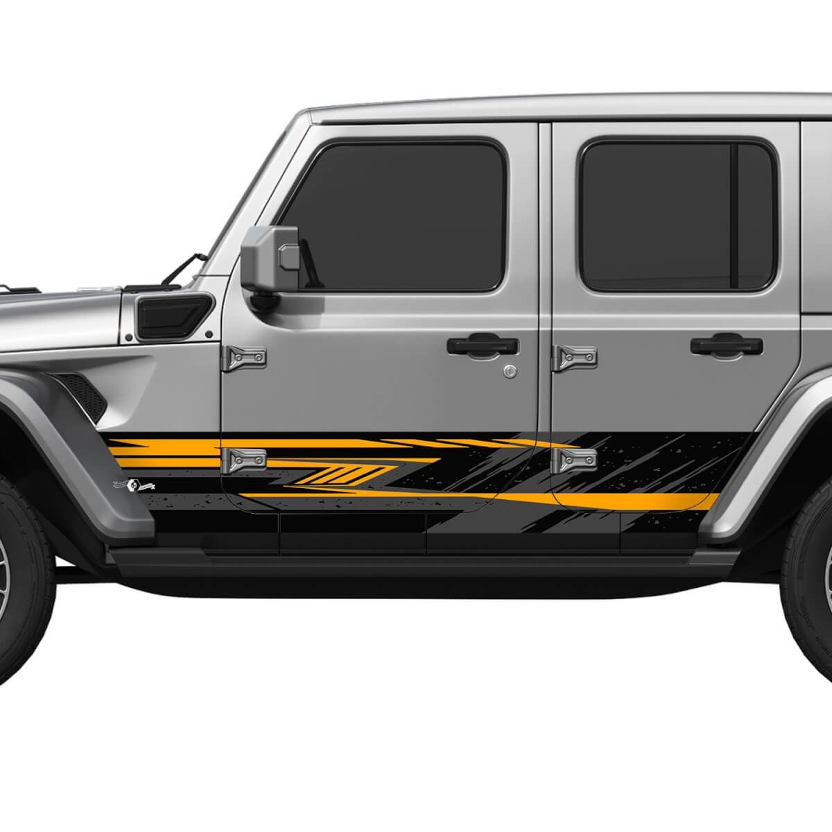 Camo Splash Wrap Seitentüren Vinyl Aufkleber Aufkleber Fit Jeep Wrangler 5
