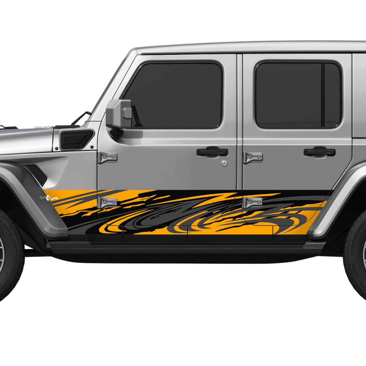 Camo Tribal Splash Wrap Seitentüren Vinyl Aufkleber Aufkleber Fit Jeep Wrangler
