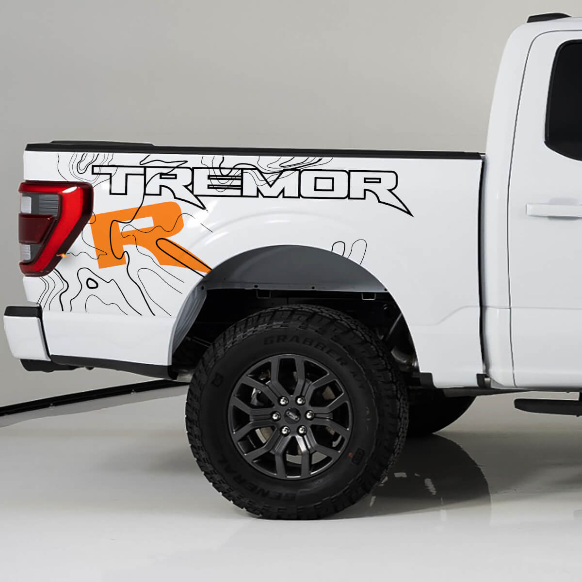 Nachtseitengrafik passen zu Ford F150 Raptor R Vinyl Aufkleber Aufkleber -Aufkleber -Kit -Streifen
