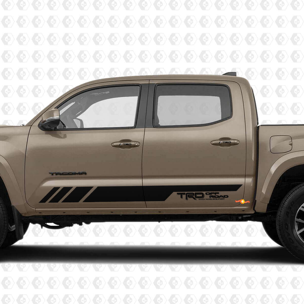Benutzerdefinierte Text für TRD -Pro -Türen Vinyl -Aufkleber Aufkleber für Toyota Tacoma Tundra + Handles TRD -Abziehbilder
