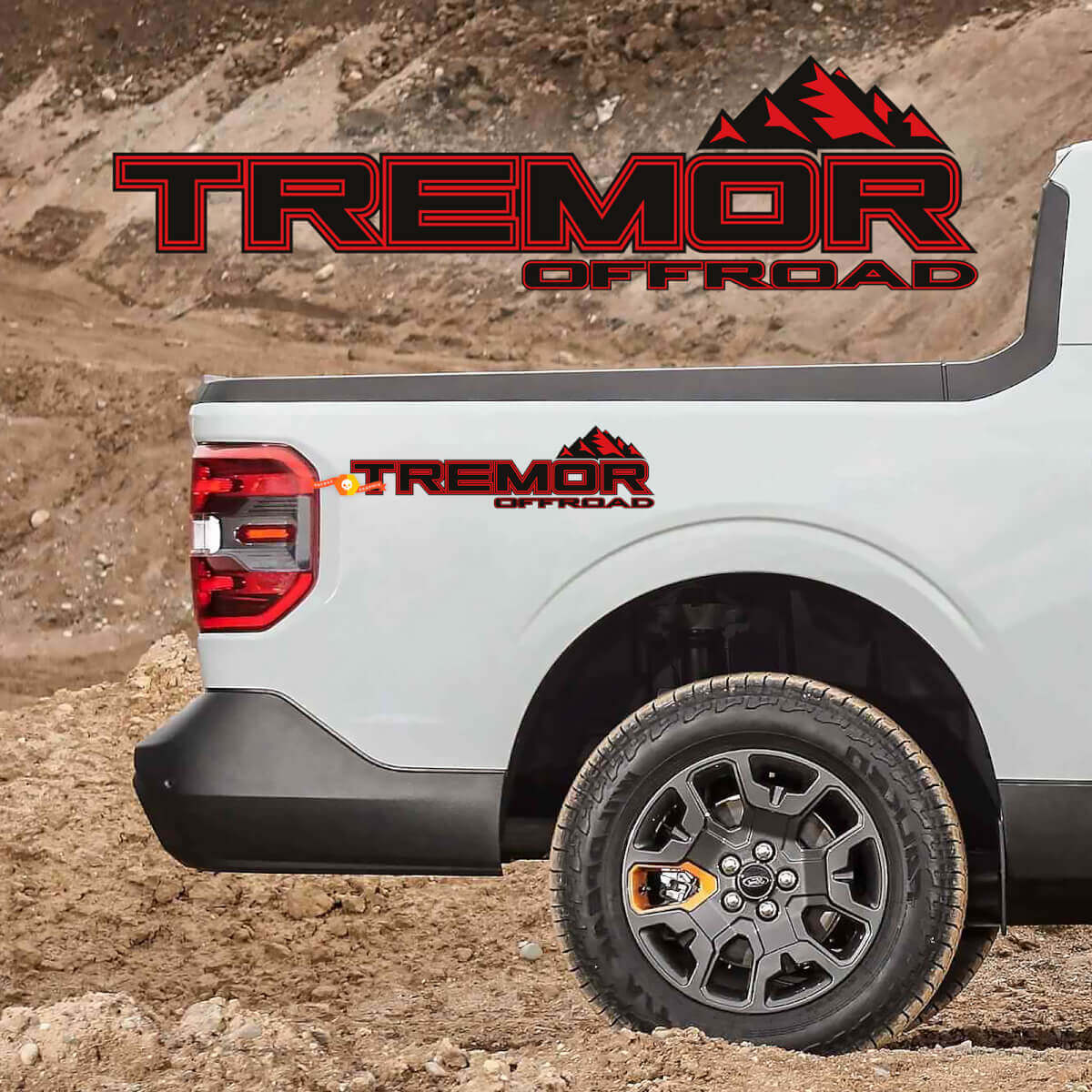 Tremor -LKW -Bett -Aufkleber -Aufkleber für Ford F250 F150 Vinylaufkleber
