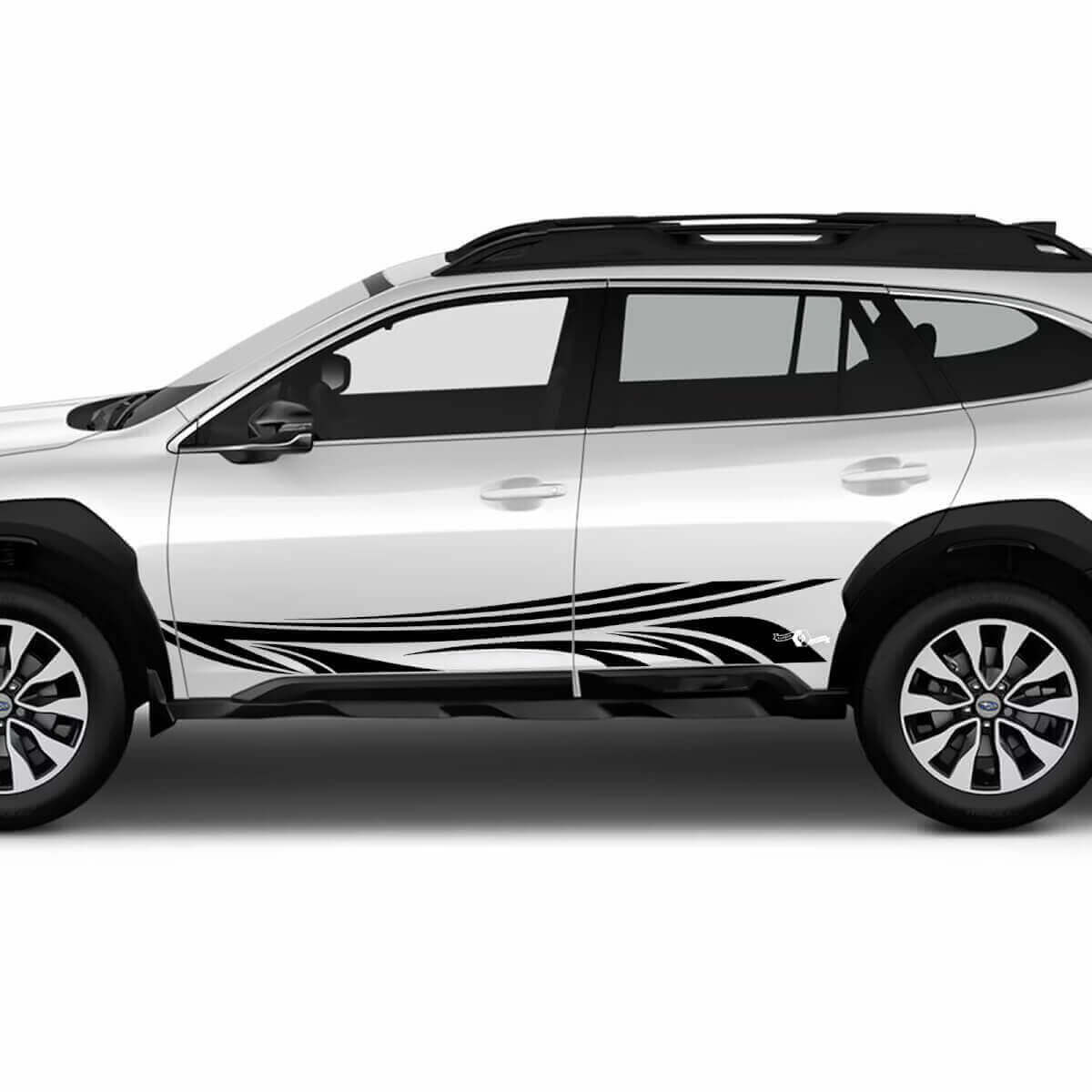 Tribal Style Türseitenstreifen Vinyl-Aufkleber-Set für Subaru Outback