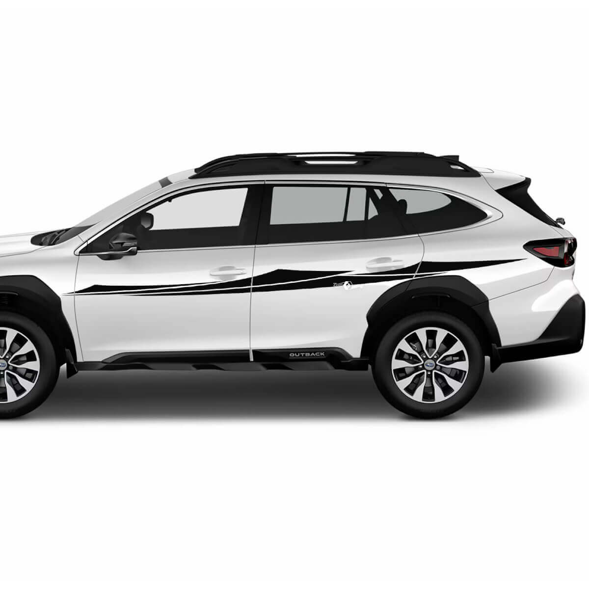 Seitentüren Stammes -Vinyl -Aufkleber -Aufkleber -Abziehbilder Grafik für Suba Outback 3

