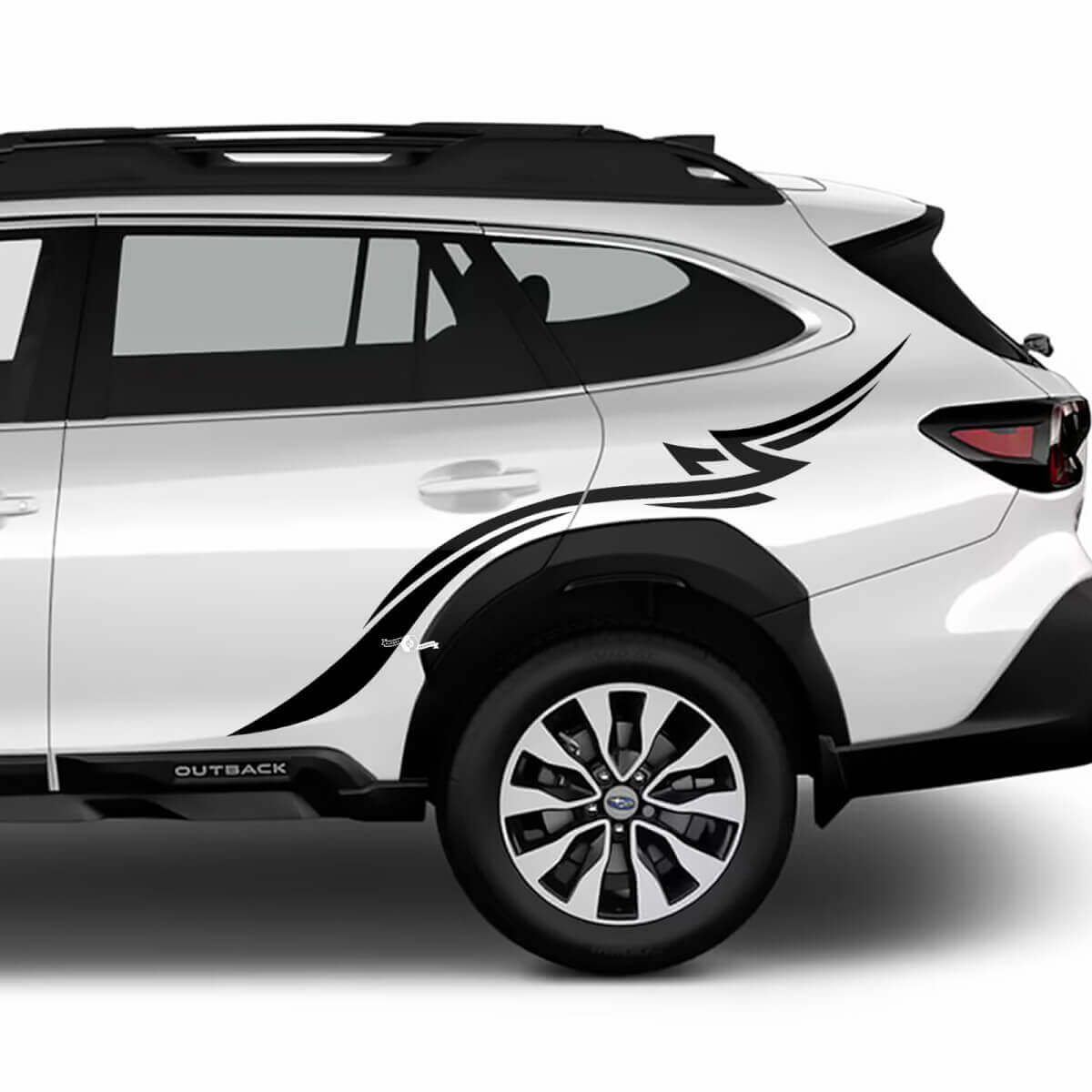 Seiten hinter Seite stammes Stammes -Vinyl -Aufkleber -Aufkleber Grafik für Suba Outback
