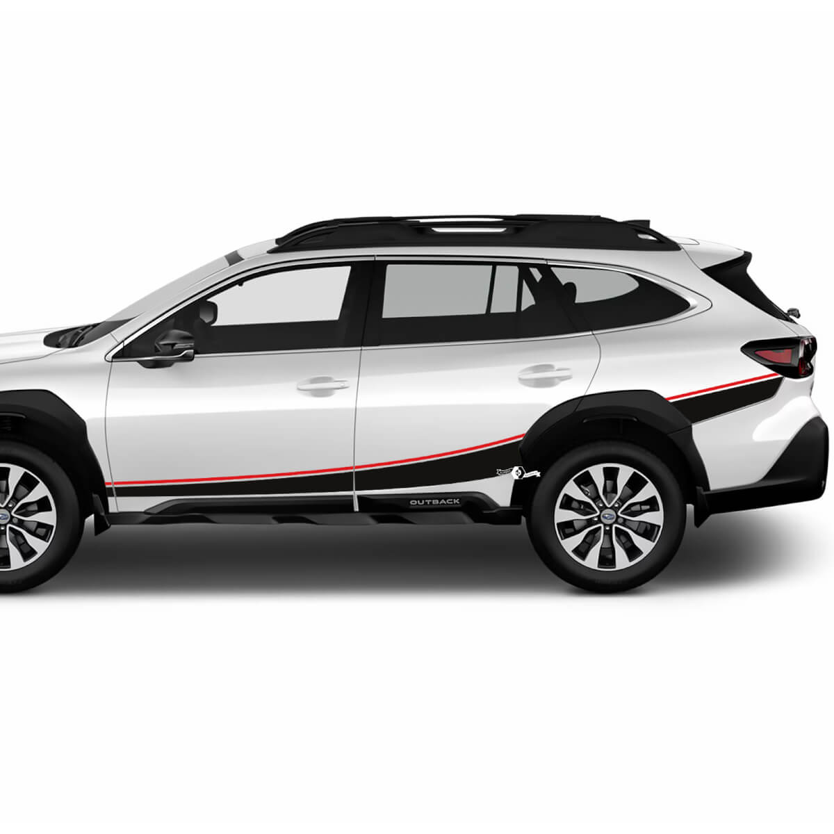 Seitentürstreifen Vinyl Aufkleber -Aufkleber Grafik für Suba Outback

