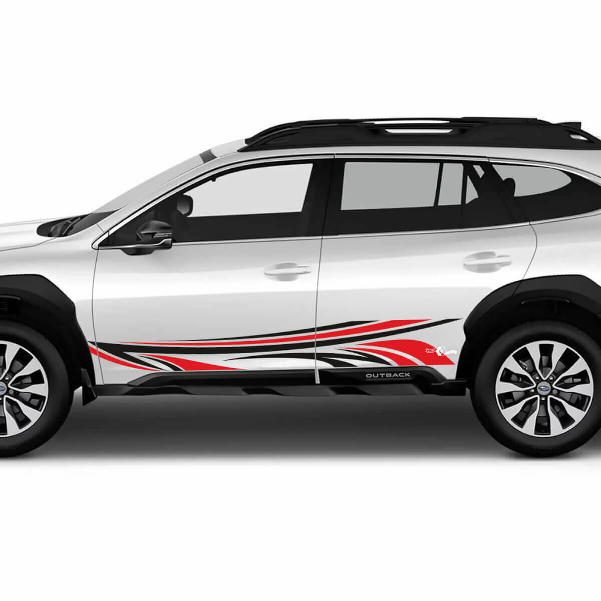 Tribal-Style-Türstreifen Vinyl-Aufkleberset für Subaru Outback