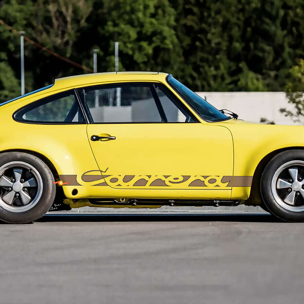 Carrera Seitenstreifen Umriss Aufkleber Set für Porsche 911