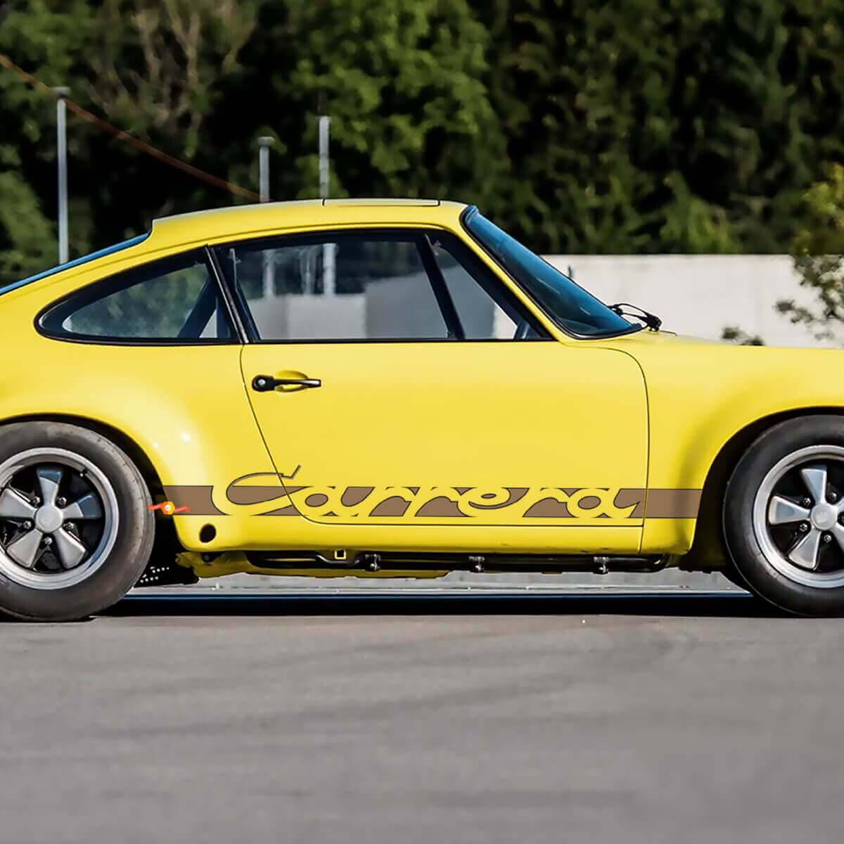 Porsche 911 Carrera Stripes Seitenaufkleber Aufkleber Umriss Farben
