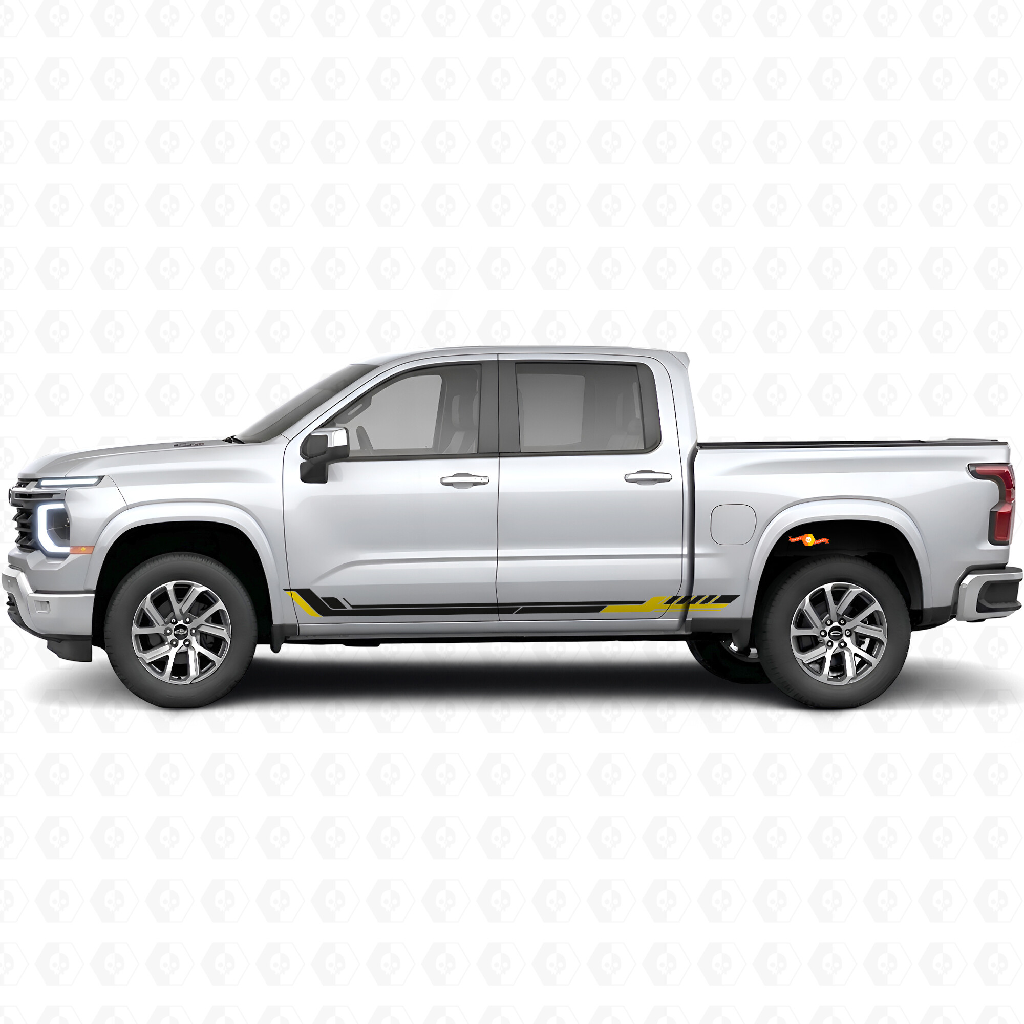 Racing Line Tür- & Schwellerstreifen aus Vinyl für Chevrolet Silverado 1500 Next Generation 2027