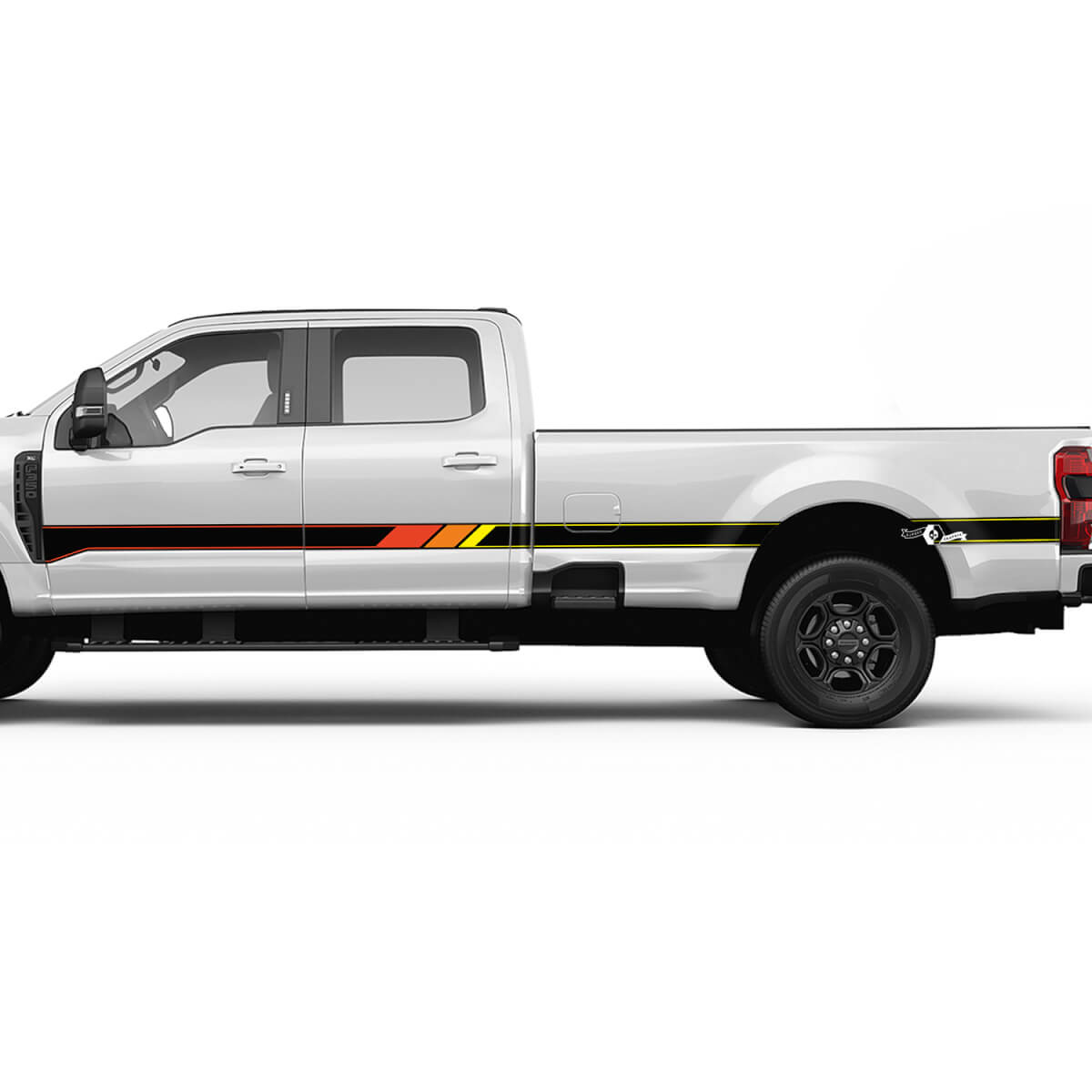 Retro F350 Side Stripes Decal Kit Vinyl -Aufkleber -Grafik für Ford Trucks
