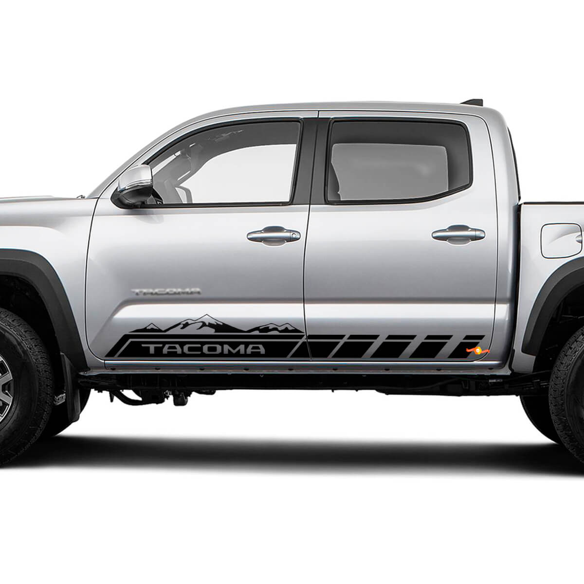 Benutzerdefinierte Text für TRD -Pro -Türen Vinyl -Aufkleber Aufkleber für Toyota Tacoma Tundra + Handles TRD -Abziehbilder
