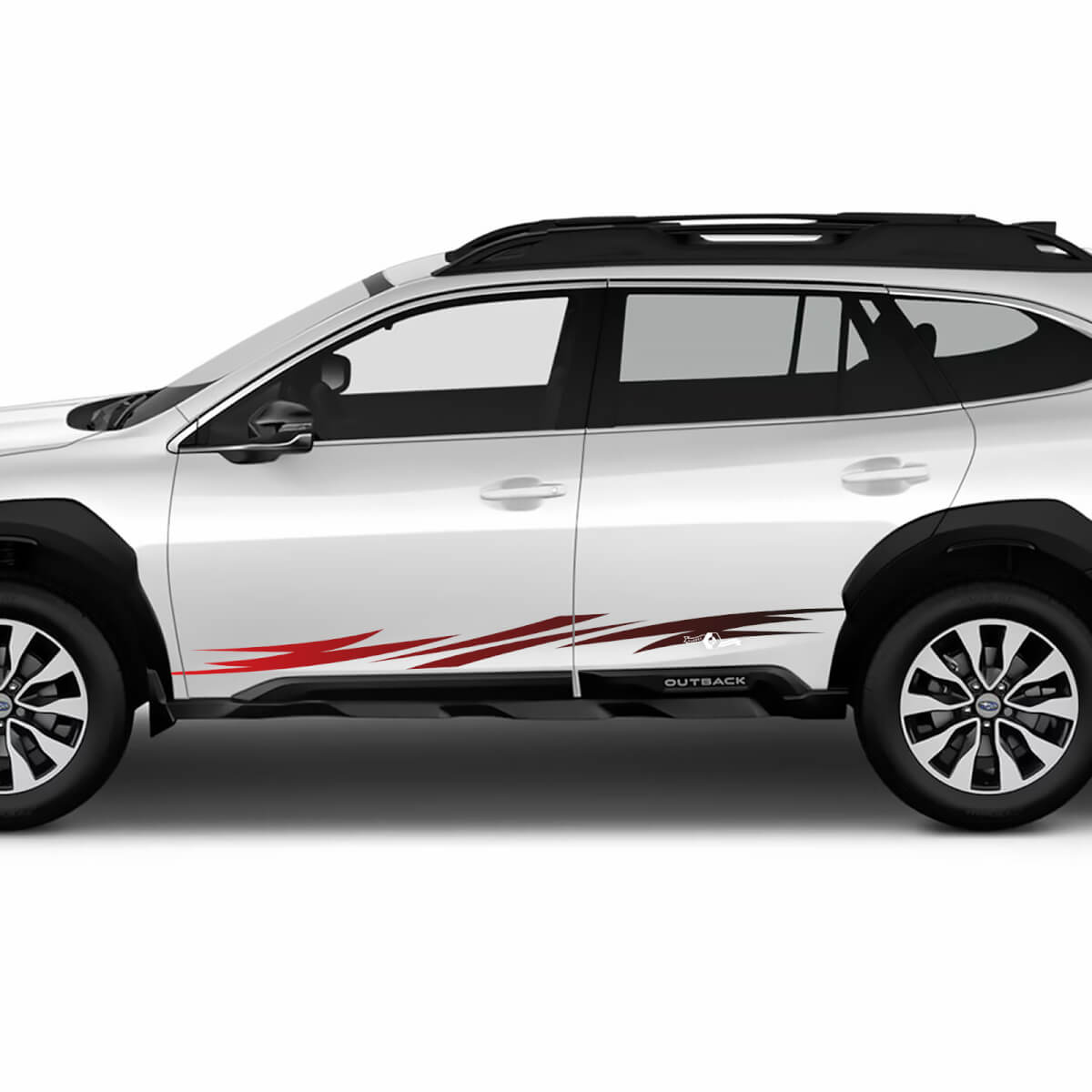 Seitenstreifen Gradient Vinyl Decal - Sporty Graphic Sticker Fit Suba Outback
