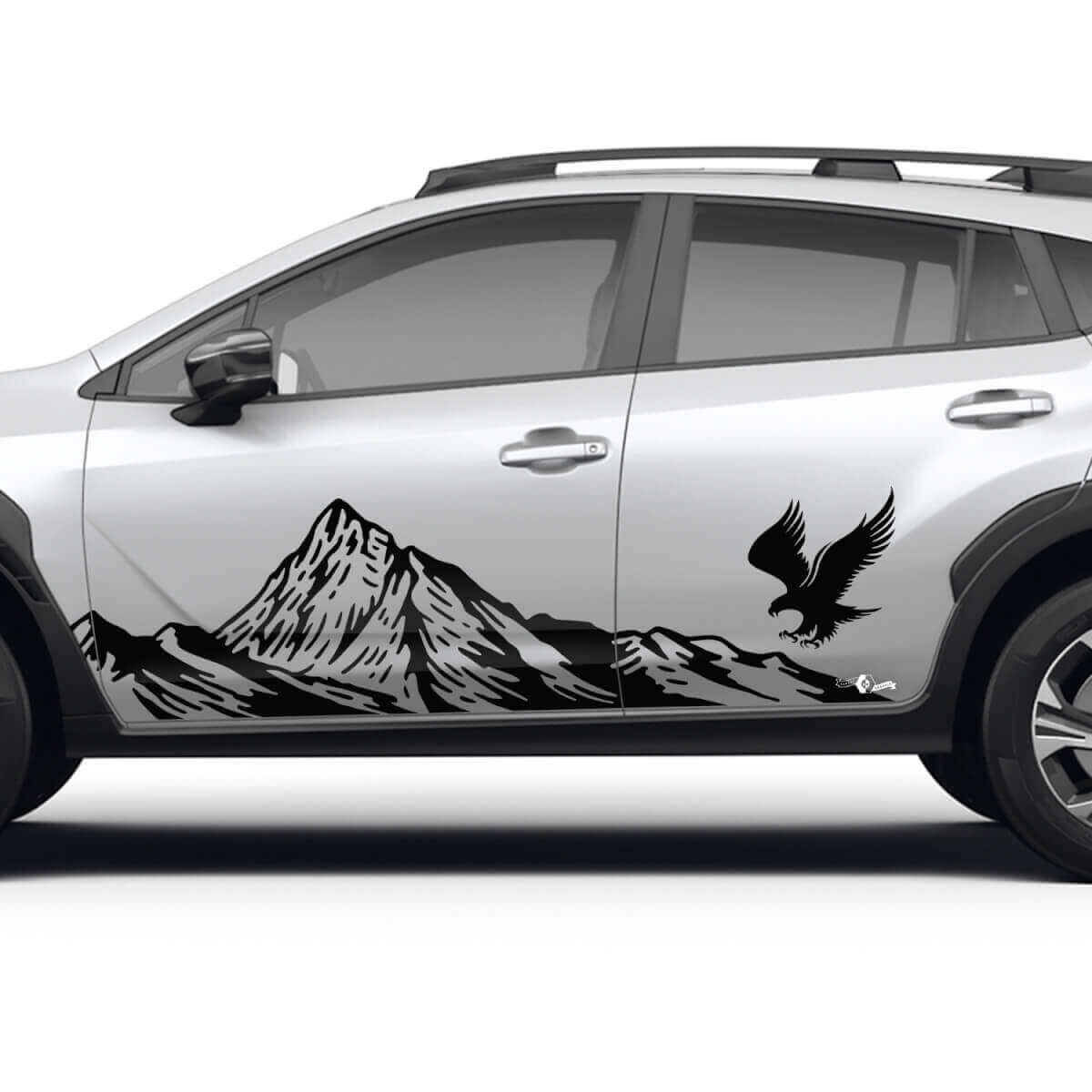 Mountains Eagle Seitentüren Vinyl Aufkleber Grafik Sticker für Subaru Crosstrek