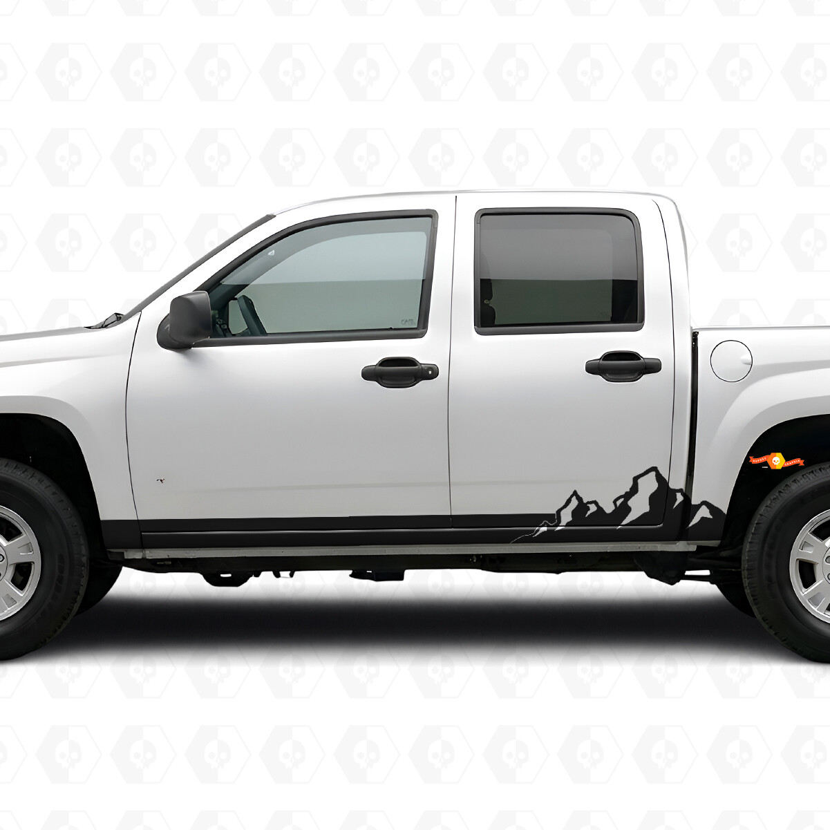 Mountain Range Tür- & Schweller Vinyl-Streifen für Chevrolet Colorado 1. Generation 2004-2012