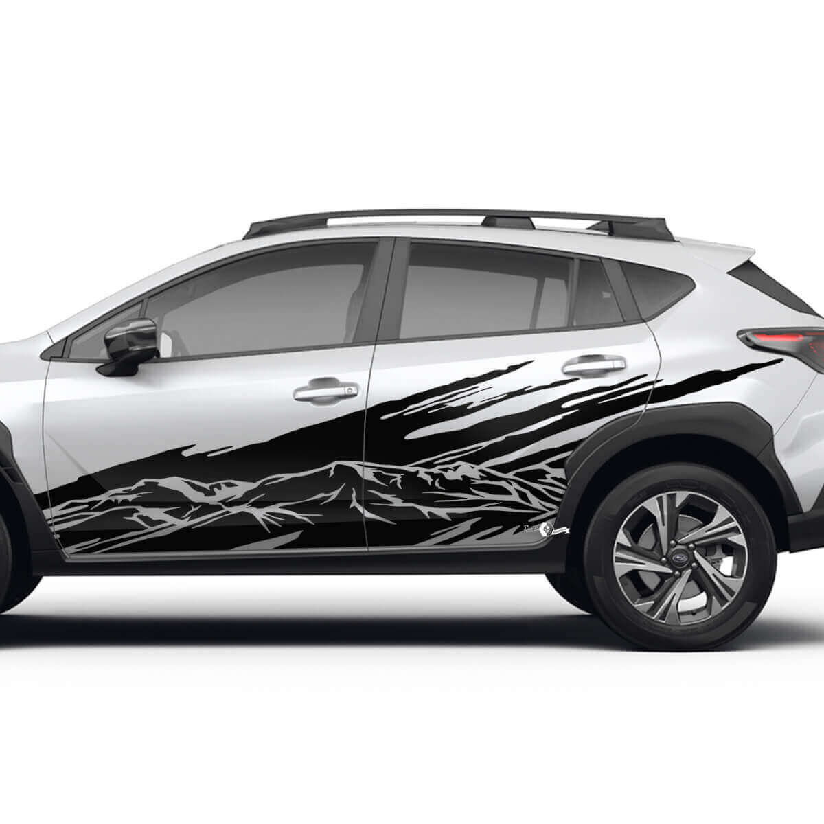 Landschaft Berge Spritzer Seiten Türen Vinyl Aufkleber Grafik Sticker für Subaru