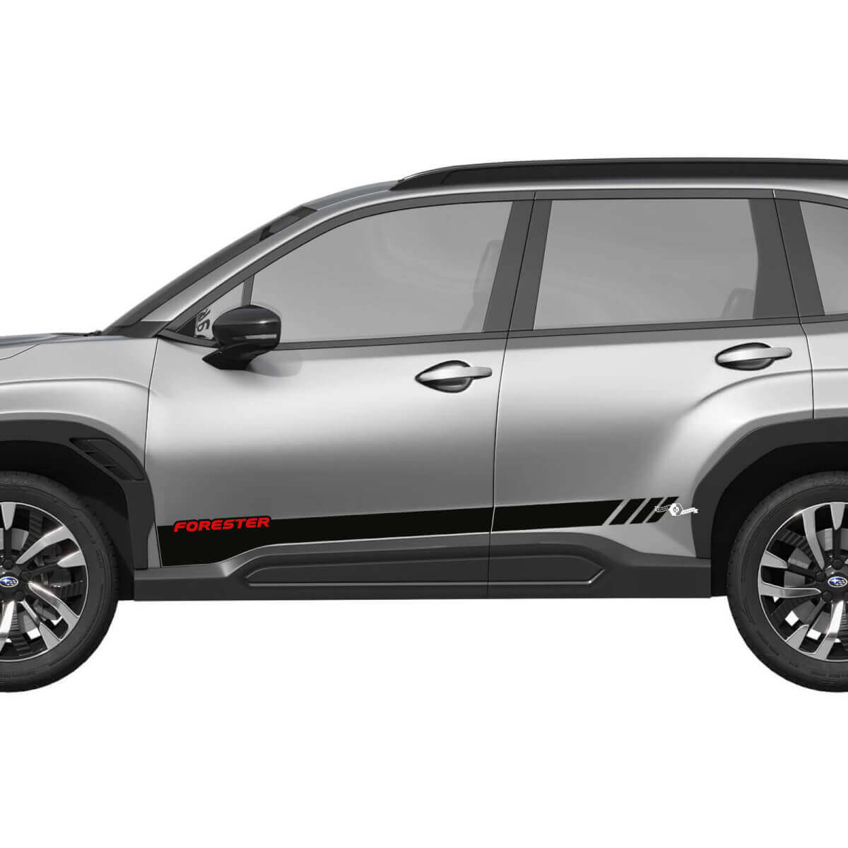 Seitentüren Rocker Panel Stripes Vinyl -Aufkleber - Grafikaufkleber Universal Fit Suba Forester
